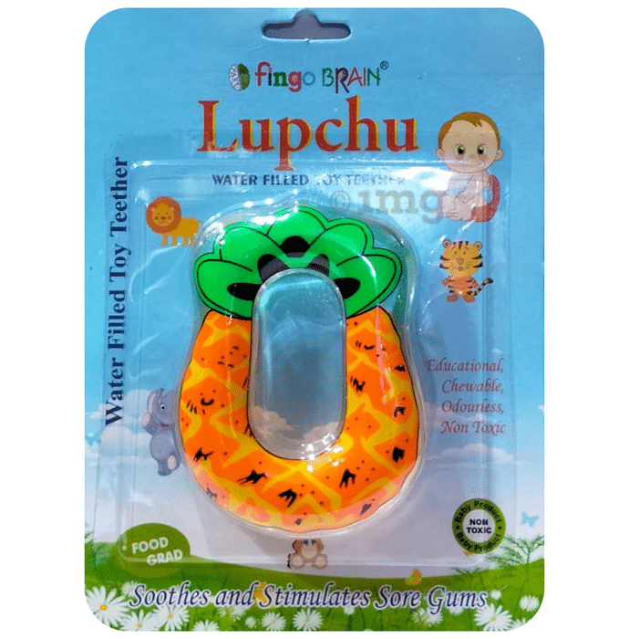 Fingo Brain Lupchu Water Filled Toy Teether Pineapple