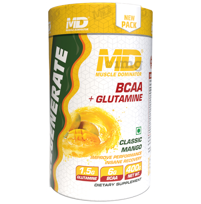 Muscle Dominator BCAA+ Glutamine Powder Mango