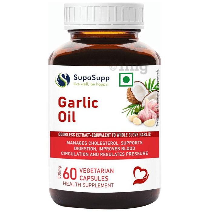 Sri Sri Tattva Supasupp Garlic Oil 500mg Vegetarian Capsule