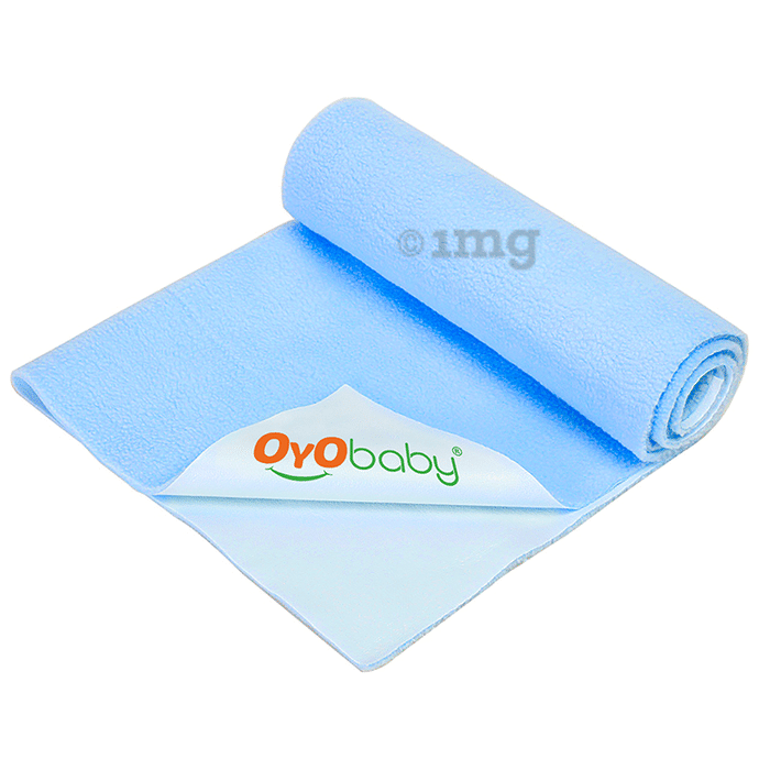 Oyo Baby Waterproof Rubber Dry Sheet Small Blue