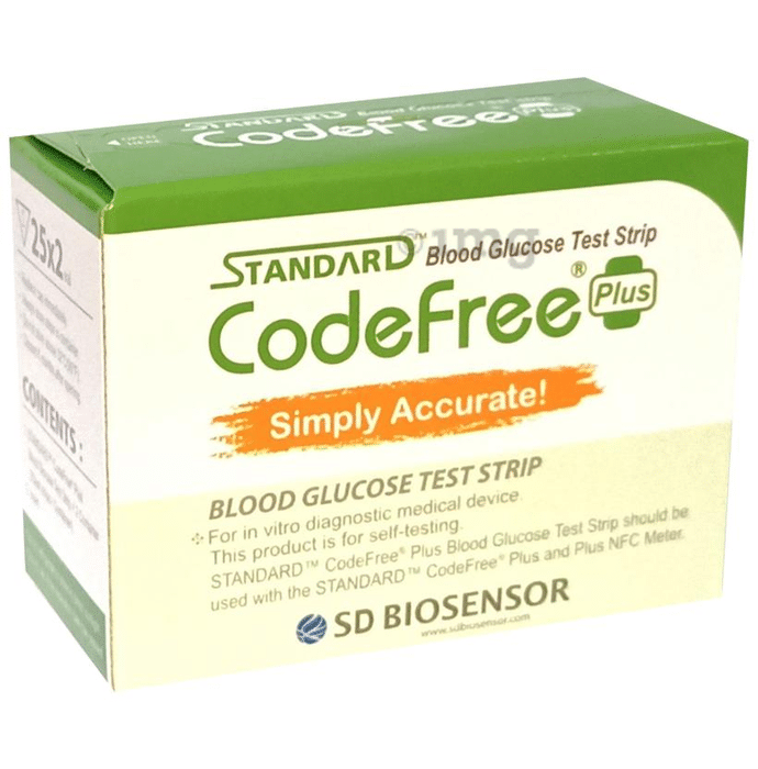 SD Biosensor Standard Codefree Plus Blood Glucose Test Strip