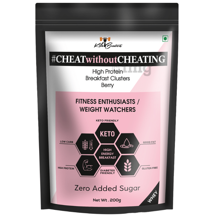 Kilobeaters High Protein Breakfast Clusters Berry