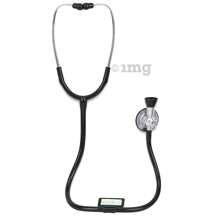 RCSP Bell Shape Stethoscope with Fetoscope Black