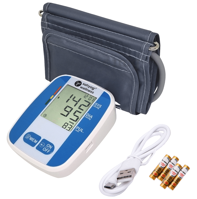 Sahyog Wellness Fully Automatic Upper Arm Digital Blood Pressure Monitor Machine
