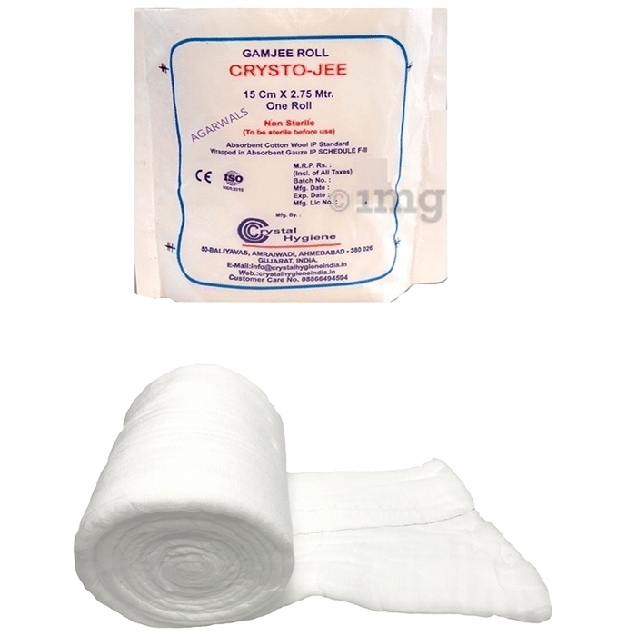 Agarwals  Crystal Hygiene Crysto Jee Gamjee Roll  15cm x 2.7m