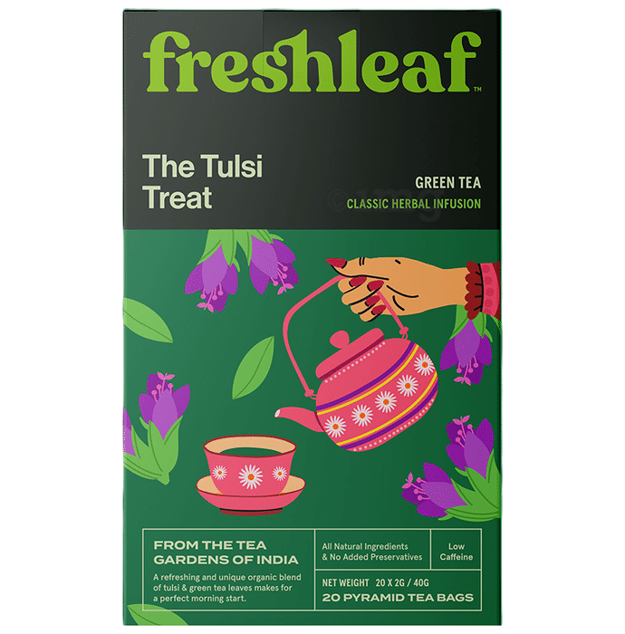 Freshleaf The Tulsi Treat Green Tea Bag (2gm Each)