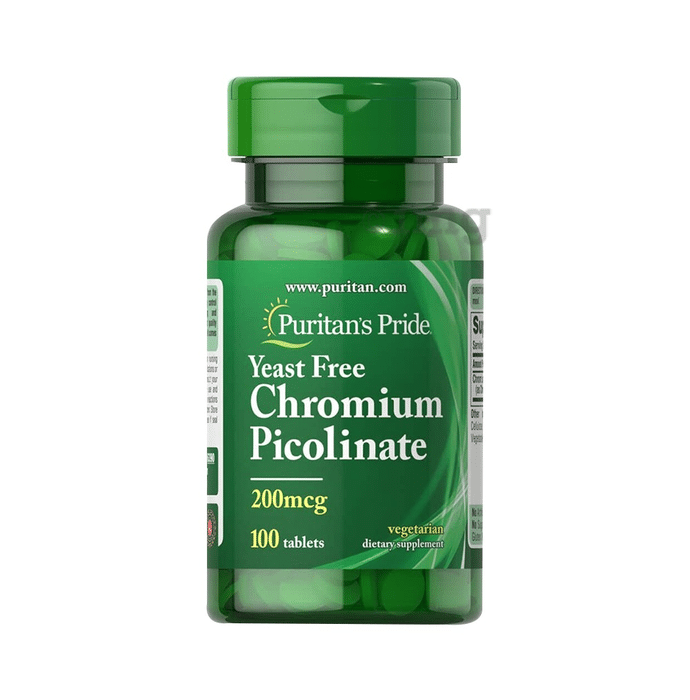Puritan's Pride Yeast Free Chromium Picolinate 250mcg Tablet