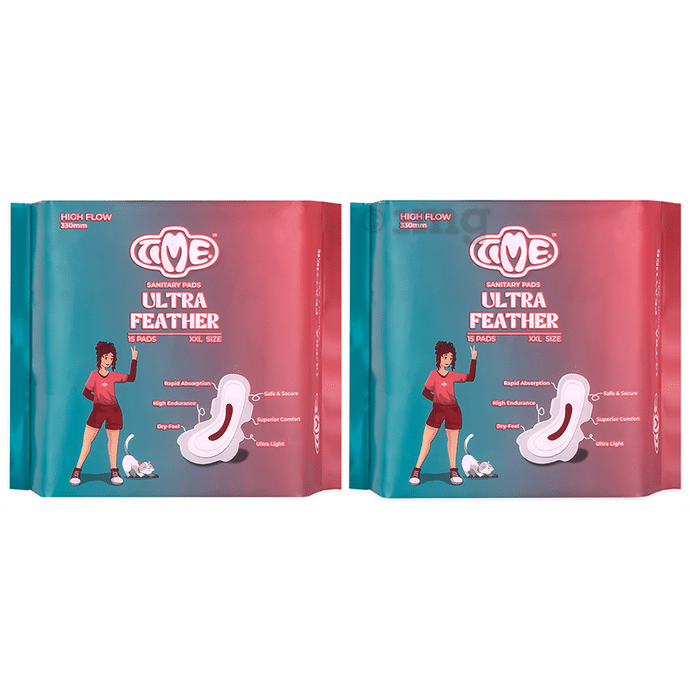 Time Ultra Feather Sanitary Pads XXL