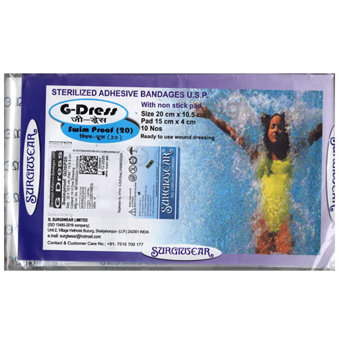 Surgiwear G Dress Swimproof GDSP20 Bandage 20cm x 10.5cm