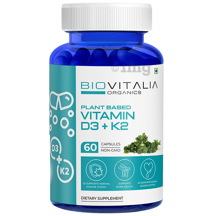 Biovitalia Organics Vitamin D3 +K2 Capsule