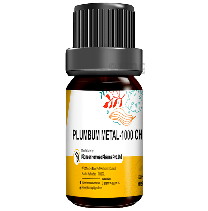Pioneer Pharma Plumbum Metallicum Globules Pellets Multidose Pills 1000 CH