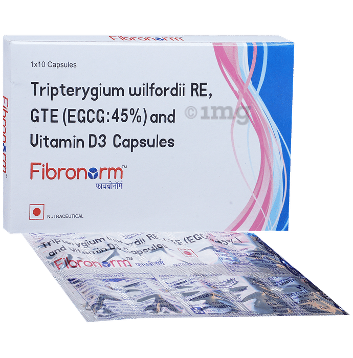 Fibronorm Capsule with Tripterygium Wilfordii,  Green Tea Extract & Vitamin D3