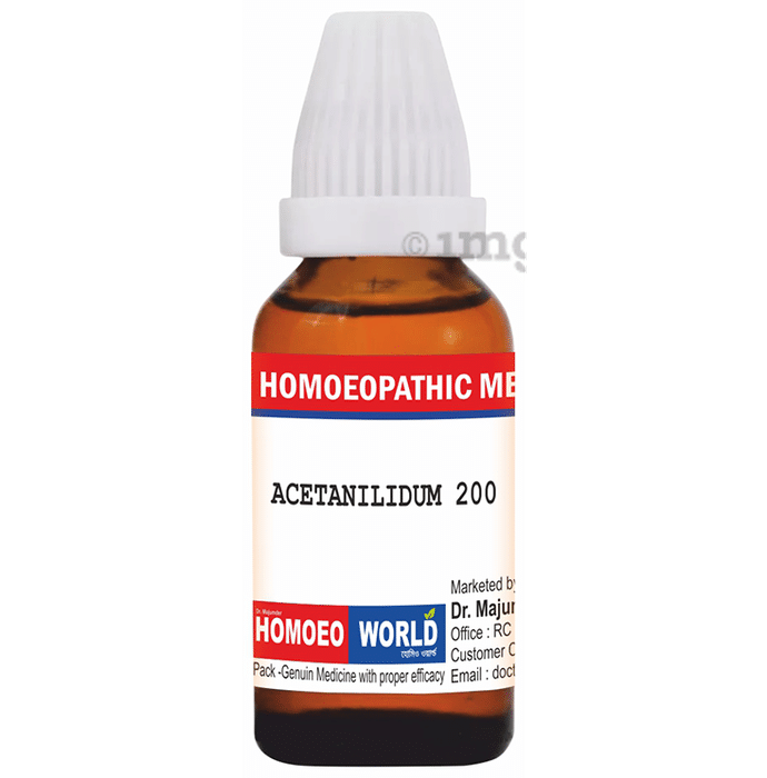 Dr. Majumder Homeo World Acetanilidum Dilution (30ml Each) 200 CH