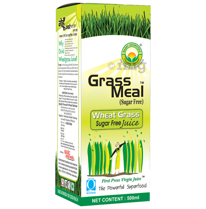 Basic Ayurveda Grass Meal Wheat Grass Juice Sugar Free