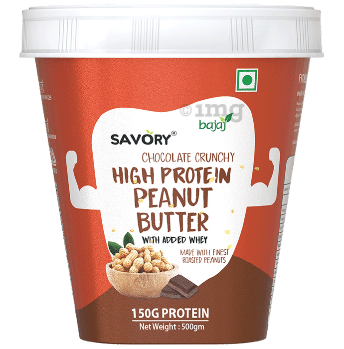 Savory High Protein Peanut Butter with Added Whey Chocolate Crunchy
