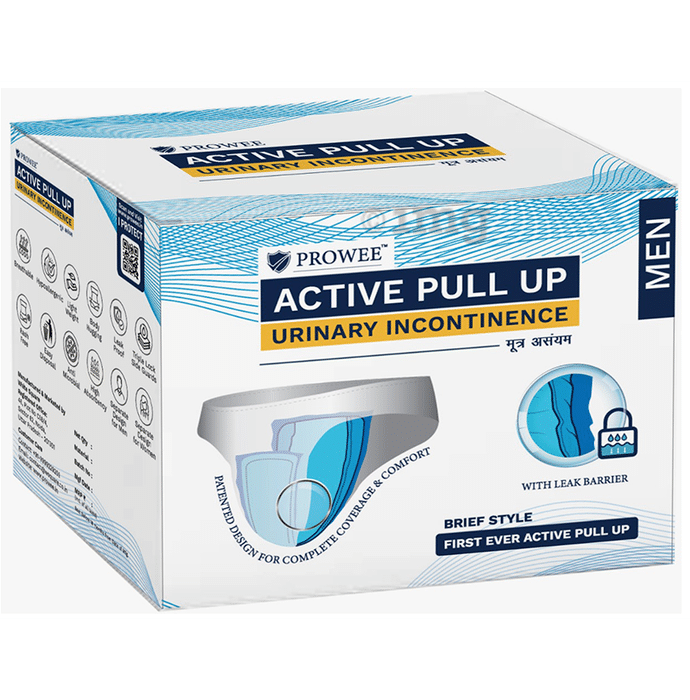 Prowee Active Pull Up Men Urinary Incontinence Small White