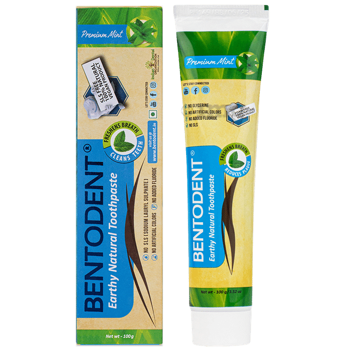 Bentodent Earthy Natural Toothpaste Premium Mint