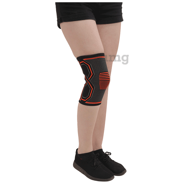 ADBZ Knee Cap Supreme Stretchable and Comfortable, Knee Support For Knee Pain For Men and Women Black Large