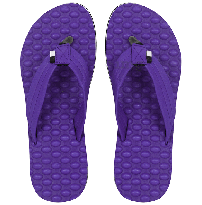 Doctor Extra Soft D 20 Orthopaedic Diabetic Pregnancy Comfort Slippers for Women Purple 6