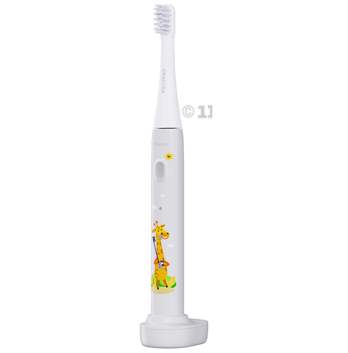 Oracura KSB200 Kids Sonic Rechargeable Electric Toothbrush Grey