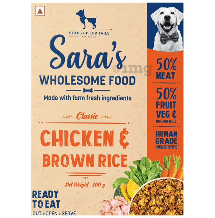 Heads Up For Tails Sara's Wholesome Food Classic Chicken and Brown Rice