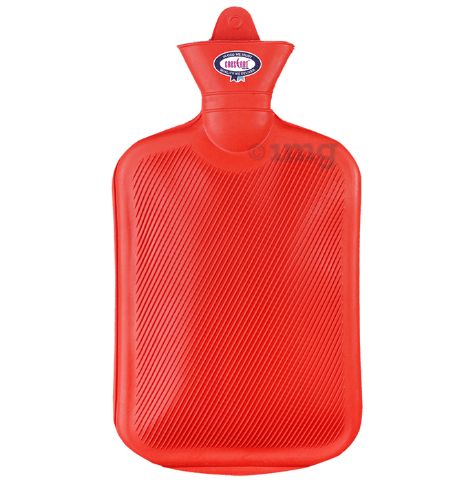 Crescent Non-Electric Rubber Hot Water Bag Red 1500ml