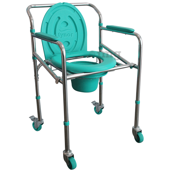 Tynor Commode Chair with Wheels