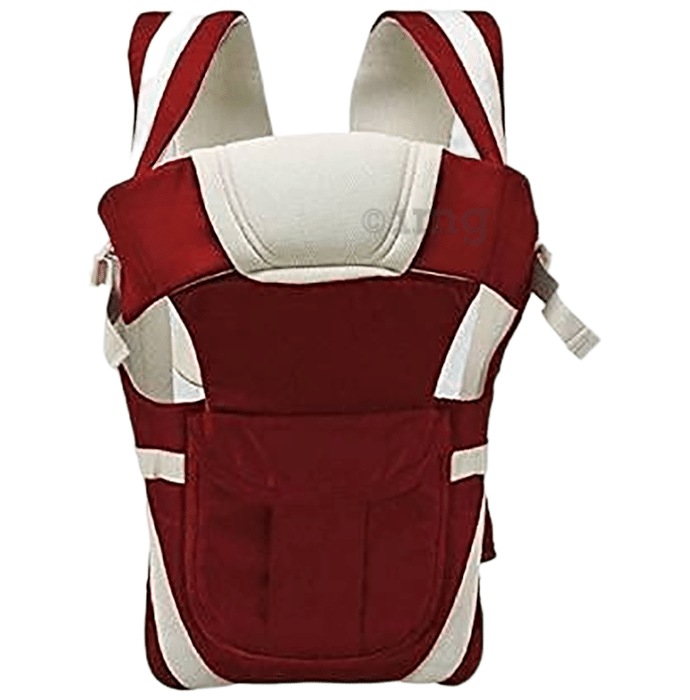 Guntina 4 in 1 Adjustable Baby Carrier Cum Kangaroo Bag Maroon