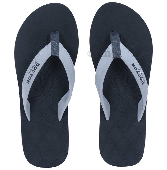 Doctor Extra Soft D 5  Women's Slippers with Bounce Back Technology Orthopaedic and Diabetic Black  6