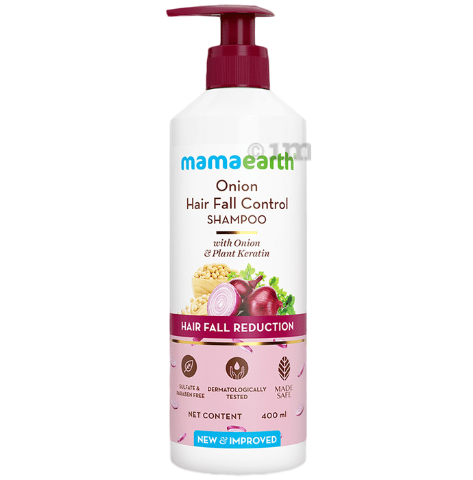 Mamaearth Onion Shampoo for Hair Fall & Hair Care | SLS & Paraben-Free | For All Hair Types