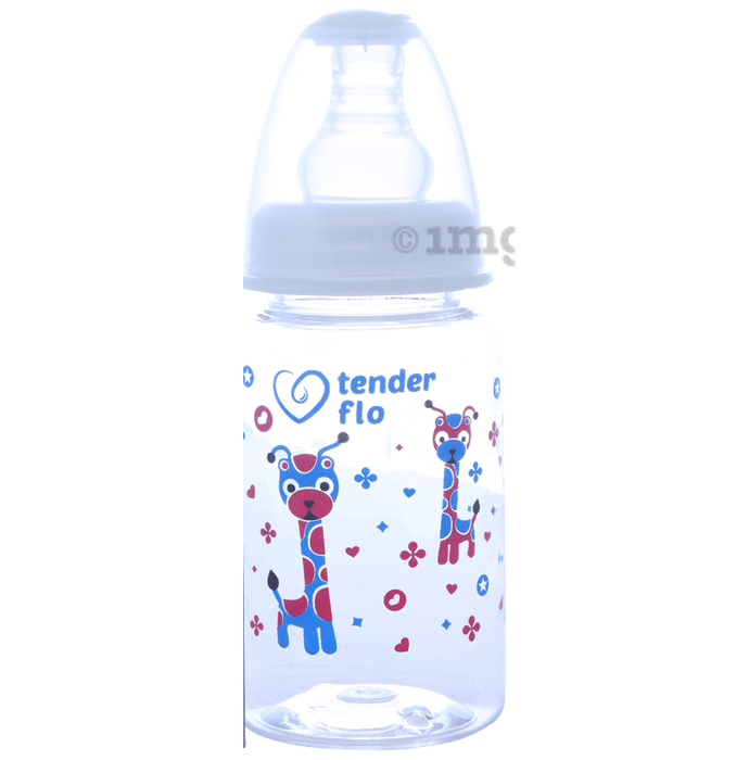 Tender flo Ultra Clear with Glow in Dark Cap Feeding Bottle
