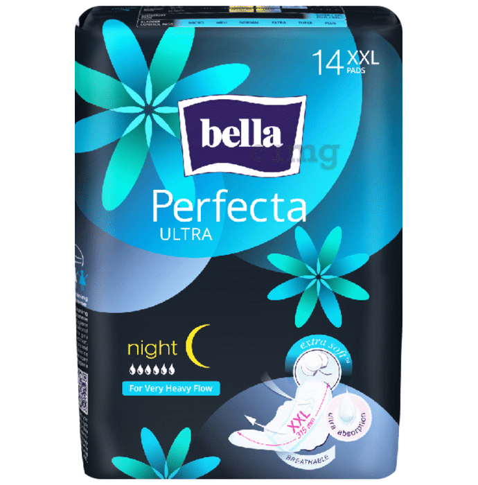 Bella Perfecta Ultra Sanitary Napkins Night Extra Soft