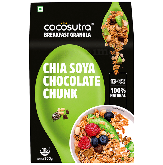 Cocosutra Breakfast Granola Chia Soya Chocolate Chunk