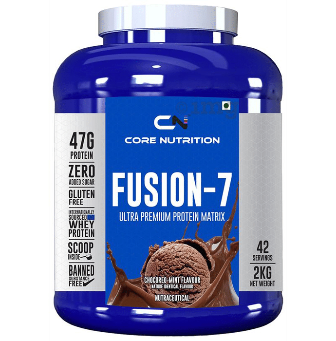 Core Nutrition Fusion 7 Ultra Premium Protein Matrix Powder Chocoreo-Mint