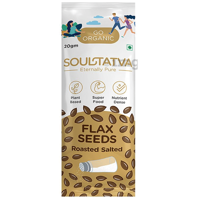 Soultatva Flax Seeds (20gm Each) Roasted Salted