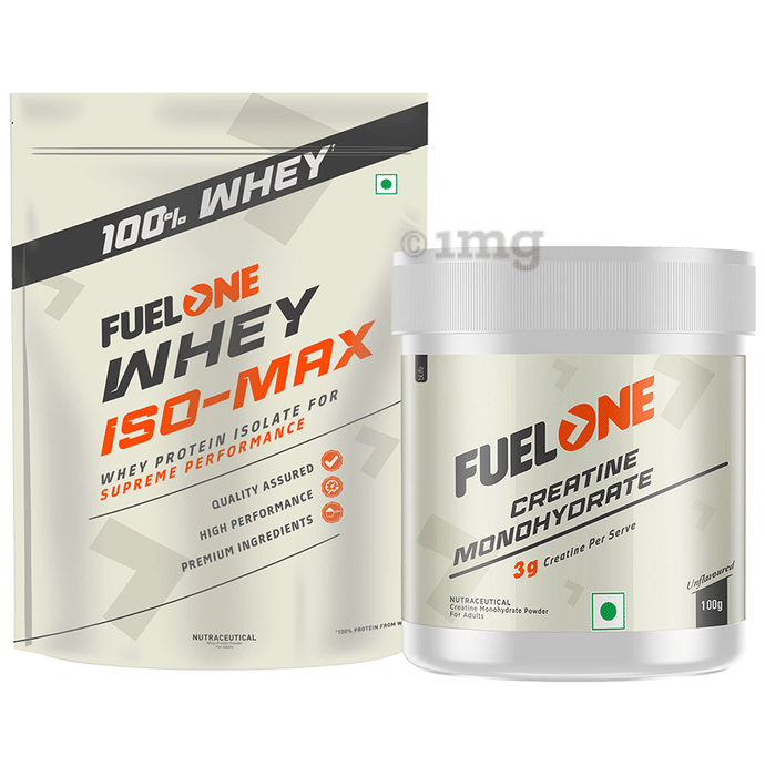 Fuel One Combo Pack of Whey Iso-Max Mango Flavour (1 kg) & Creatine Monohydrate (100gm)