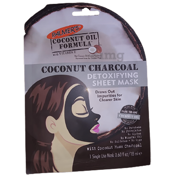 Palmer's Coconut Oil Formula with Vitamin E Sheet Mask Coconut Charcoal Detoxifying