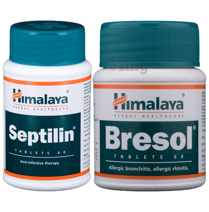 Himlaya Combo Pack of Septilin Tablet & Bresol Tablet (60 Each)