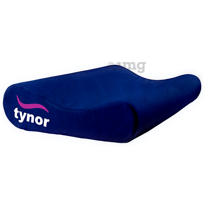 Tynor Contoured Cervical Pillow Memory Foam Blue Universal