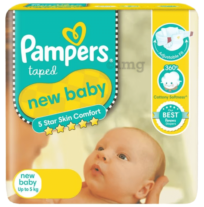 Pampers Taped New Baby Diaper NB