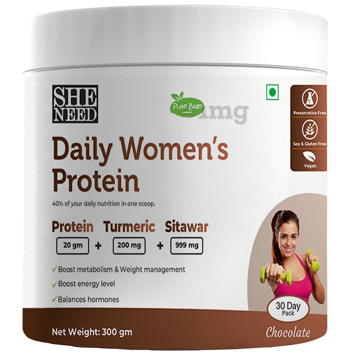 SheNeed Plant Based Daily Women’s Protein Powder Chocolate