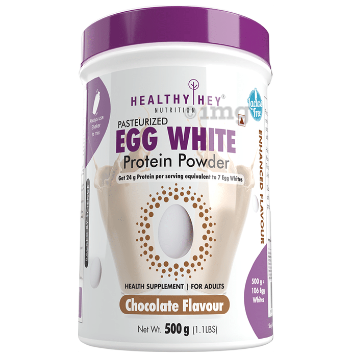 HealthyHey Nutrition Pasteurized Egg White Protein Powder Chocolate
