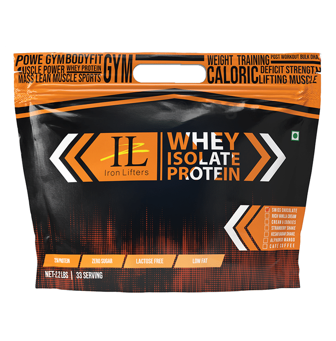 Iron Lifters Isolate Whey Protein Powder Swiss Chocolate