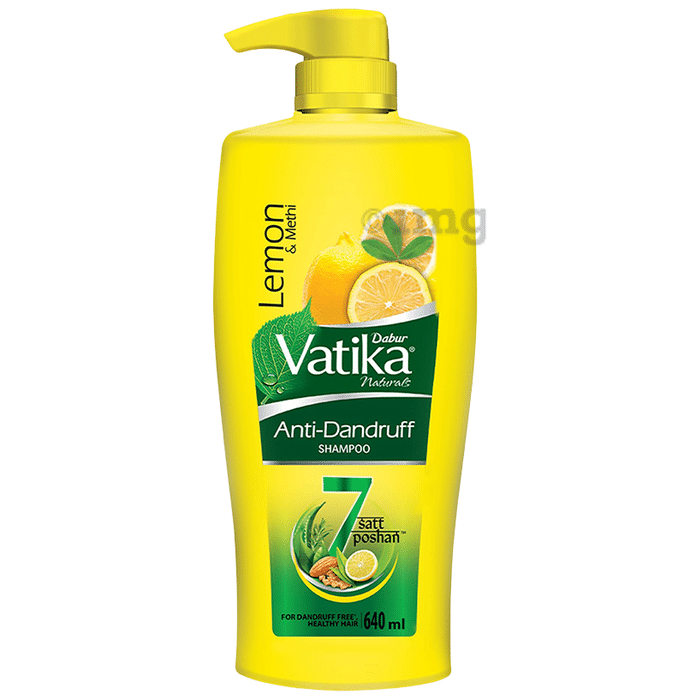 Dabur Vatika Naturals Lemon & Methi Anti Dandruff Shampoo