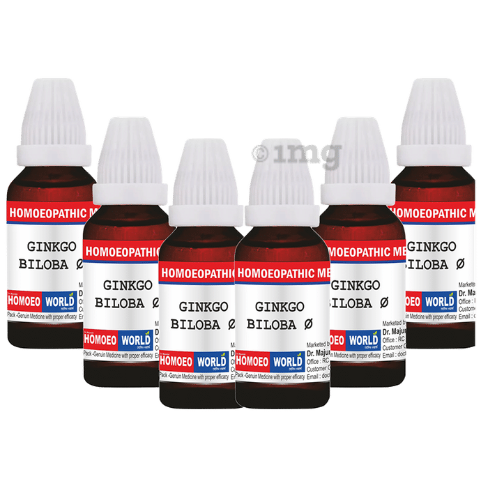 Dr. Majumder Homeo World Ginkgo Biloba Mother Tincture (30ml Each) Q
