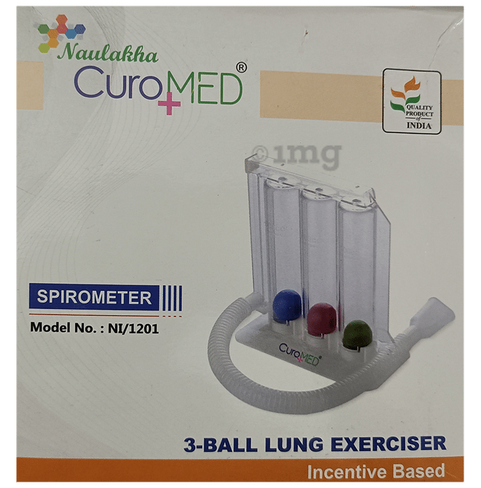 Curomed+ Spirometer 3 Ball Lung Excerciser