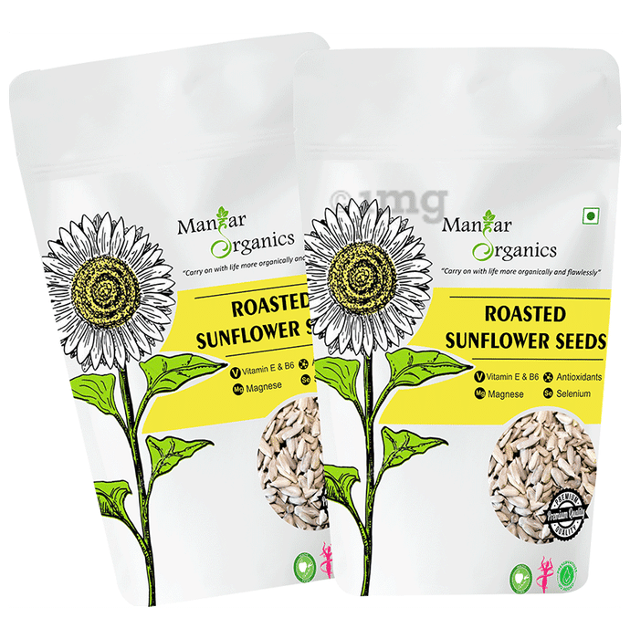 ManHar Organics Roasted Sunflower Seeds (1Kg Each) Roasted