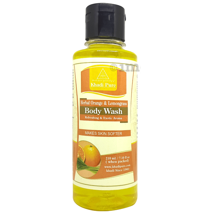 Khadi Pure Herbal Orange & Lemongrass Body Wash