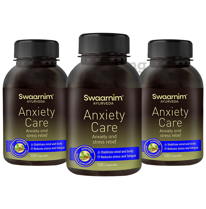 Swaarnim Ayurevda  Anxiety Care Capsule (120 Each)