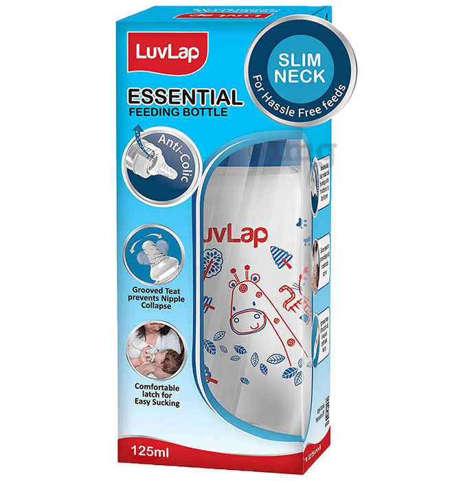 LuvLap Essential Slim Neck Jungle Tales Feeding Bottle